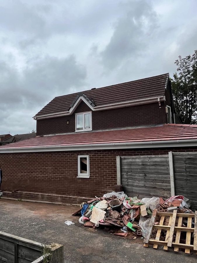 Rear extension brickwork under way